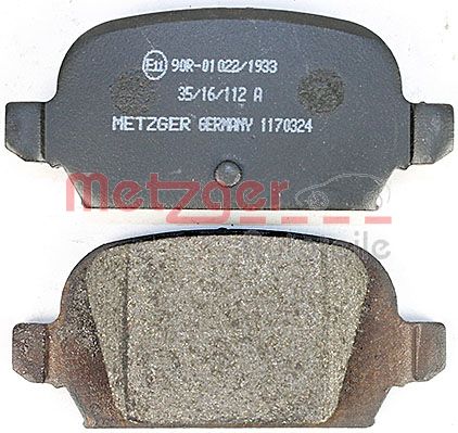 METZGER 1170324 Bremsbelagsatz, Scheibenbremse